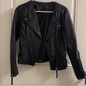 Moto leather jacket